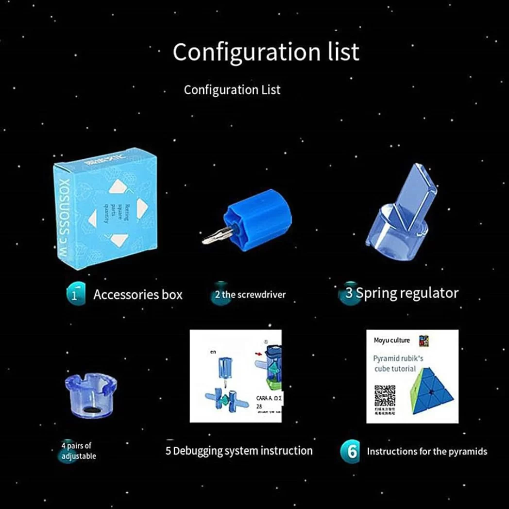 MoYu RS M 3x3 Pyraminx - Configure list